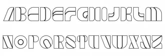 GAME PLAYER-Hollow Schriftart Groß