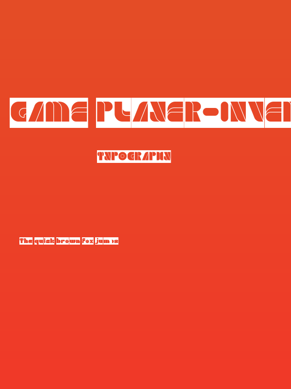 GAME PLAYER-Inverse Poster