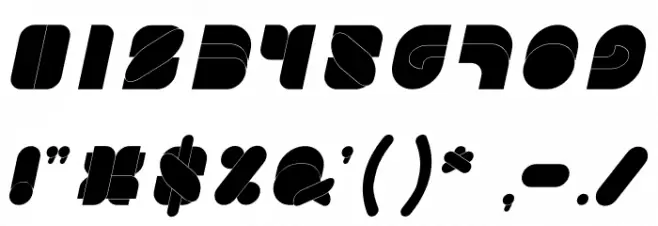 GAME PLAYER Italic Font OTHER CHARS