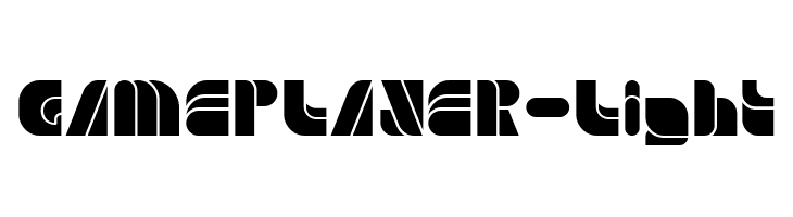 GAME PLAYER-Light  Frei Schriftart Herunterladen