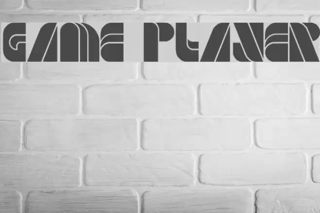 GAME PLAYER Font examples