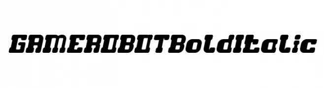 GAME ROBOT Bold Italic  नि: शुल्क फ़ॉन्ट्स डाउनलोड
