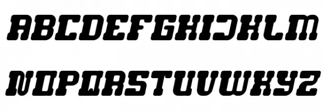 GAME ROBOT Bold Italic Шрифта ВЕРХНИЙ