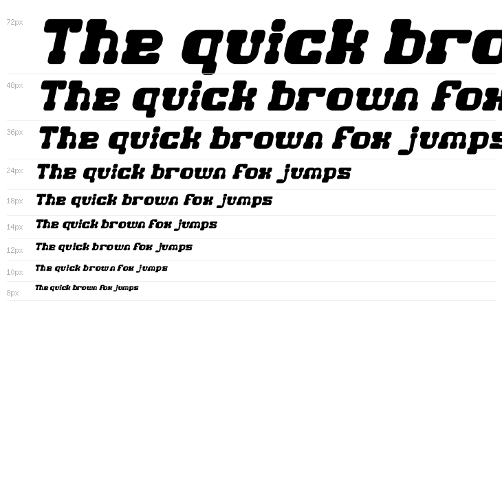 GAME ROBOT Bold Italic Waterfall