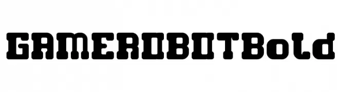 GAME ROBOT Bold  नि: शुल्क फ़ॉन्ट्स डाउनलोड