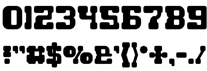 GAME ROBOT Bold Font OTHER CHARS