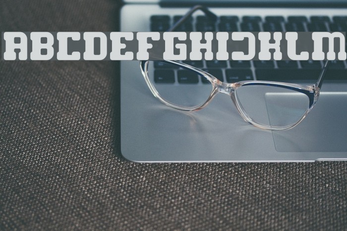 GAME ROBOT Bold Font examples