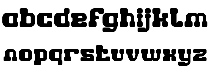GAME ROBOT Bold Font LOWERCASE