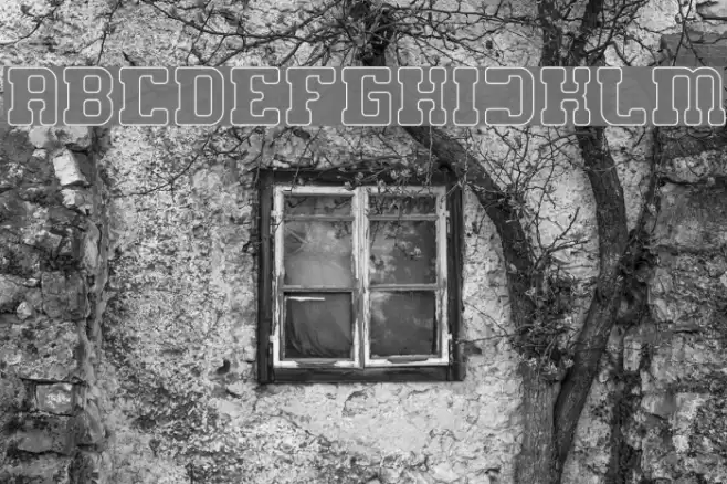 GAME ROBOT-Hollow Font examples