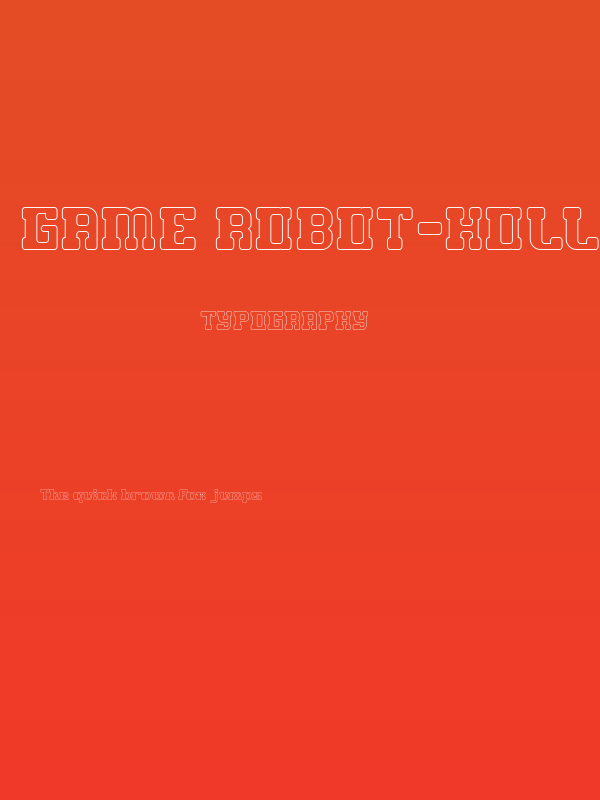 GAME ROBOT-Hollow Poster