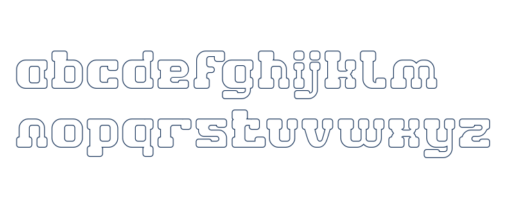 GAME ROBOT-Hollow Lowercase