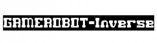 GAME ROBOT-Inverse  Frei Schriftart Herunterladen