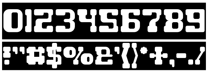 GAME ROBOT-Inverse Font OTHER CHARS