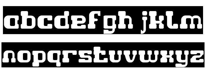 GAME ROBOT-Inverse Font LOWERCASE
