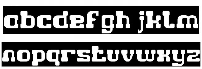 GAME ROBOT-Inverse Font LOWERCASE