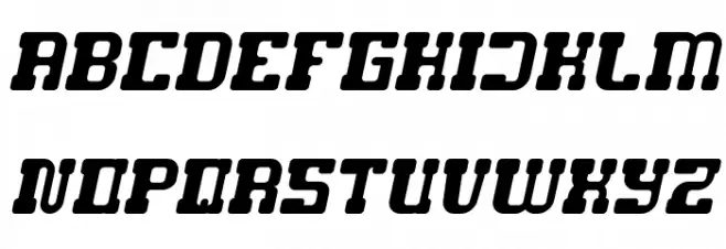 GAME ROBOT Italic Fonte MAIÚSCULAS