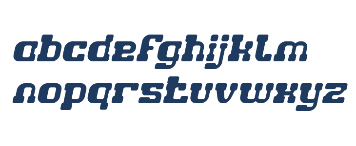 GAME ROBOT Italic Lowercase