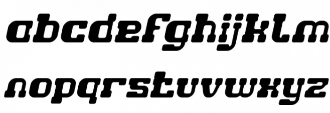 GAME ROBOT Italic फ़ॉन्ट लोअरकेस