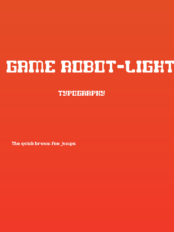 GAME ROBOT-Light Poster