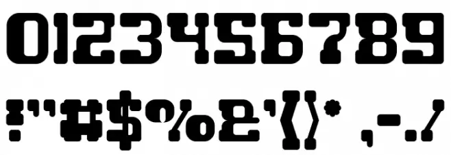 GAME ROBOT Font OTHER CHARS