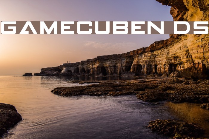 GAMECUBEN DualSet Schriftart examples