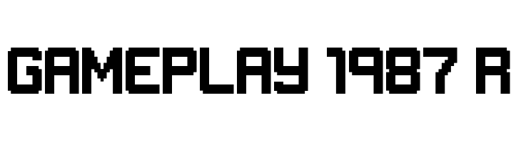 GAMEPLAY 1987 Regular  Frei Schriftart Herunterladen