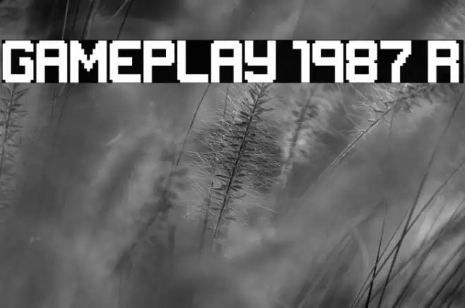 GAMEPLAY 1987 Regular Font examples