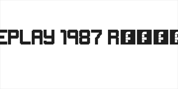 GAMEPLAY 1987 Regular Logo