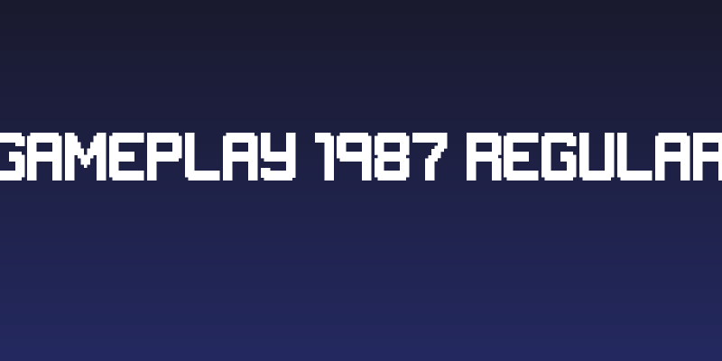 GAMEPLAY 1987 Regular Social Header