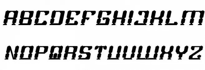 GAMER Bold Italic Fonte MAIÚSCULAS