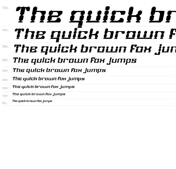 GAMER Bold Italic Waterfall