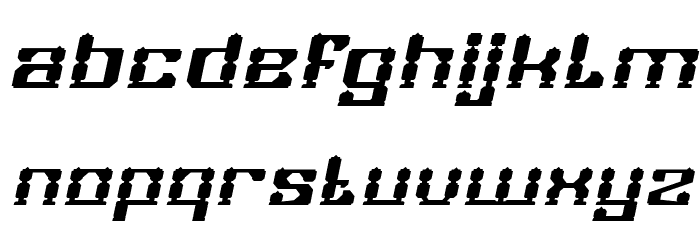 GAMER Bold Italic Font LOWERCASE