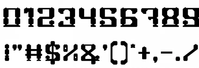 GAMER Bold Font OTHER CHARS