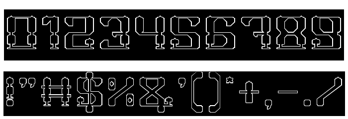 GAMER-Hollow-Inverse Font OTHER CHARS