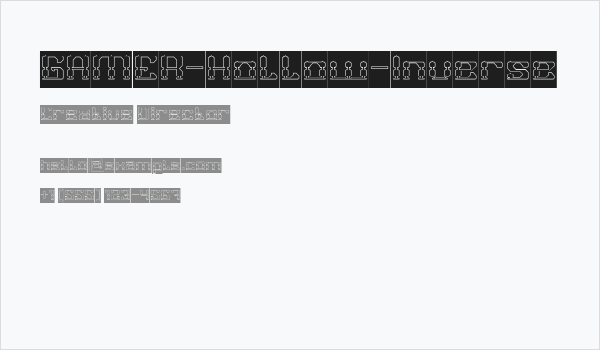 GAMER-Hollow-Inverse Business Card