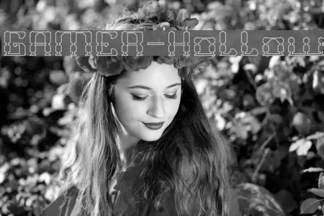 GAMER-Hollow Font examples