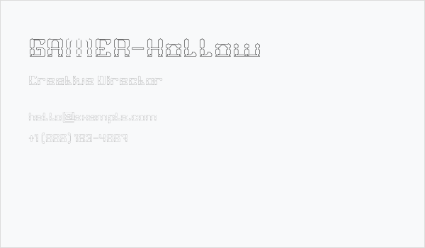 GAMER-Hollow Business Card