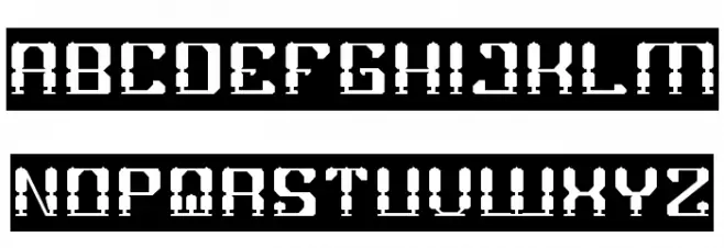 GAMER-Inverse Schriftart Groß