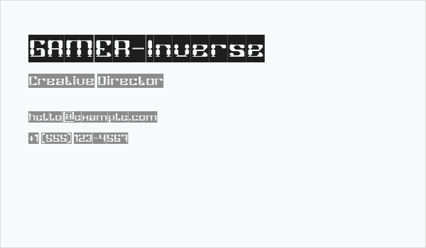 GAMER-Inverse Business Card