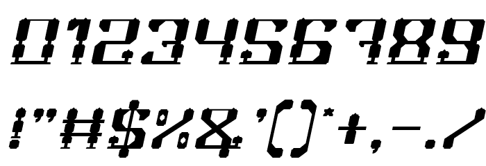 GAMER Italic Font OTHER CHARS