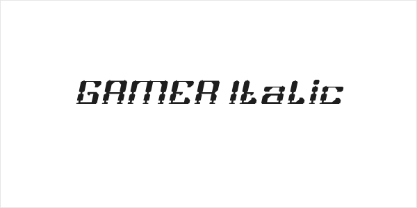 GAMER Italic Logo
