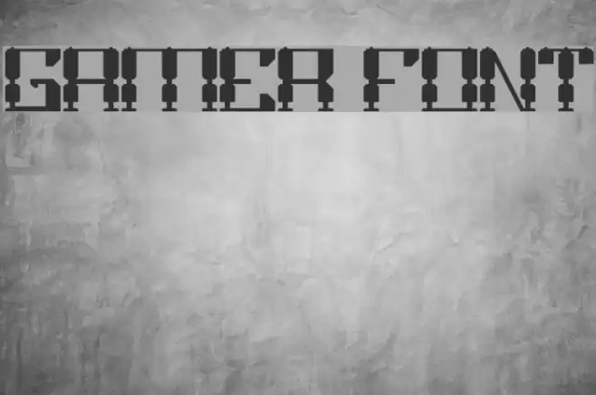 GAMER Font examples