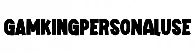 GAMKING Personal Use  Frei Schriftart Herunterladen