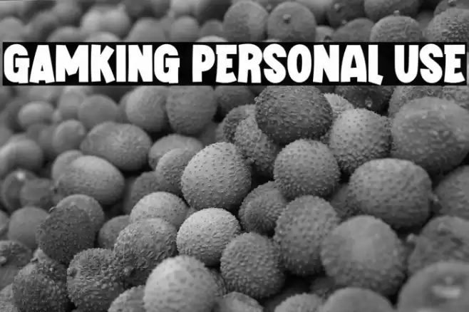 GAMKING Personal Use Font examples