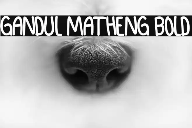 GANDUL MATHENG Bold Font examples