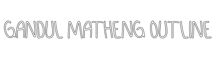 GANDUL MATHENG Outline  Free Fonts Download