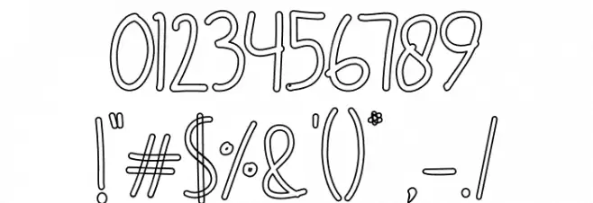 GANDUL MATHENG Outline Font OTHER CHARS