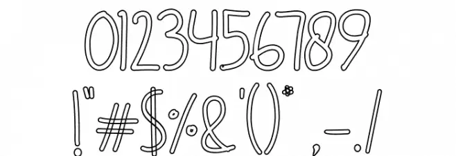 GANDUL MATHENG Outline Font OTHER CHARS