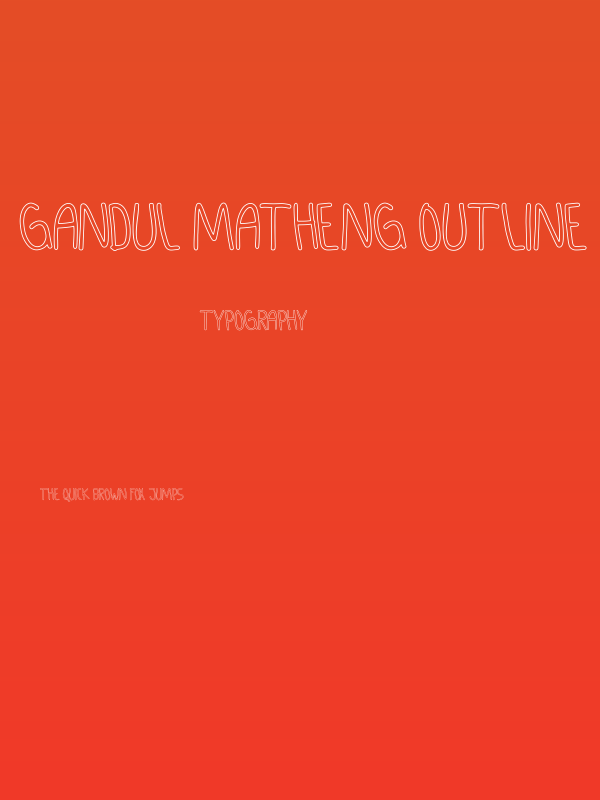 GANDUL MATHENG Outline Poster
