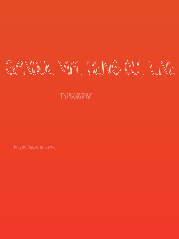 GANDUL MATHENG Outline Poster